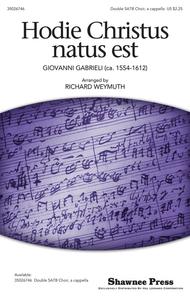 Hodie Christus Natus Est Sheet Music by Giovanni Gabrieli