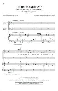 Gethsemane Hymn Sheet Music by Stuart Townend