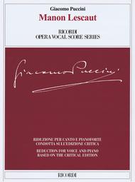 Manon Lescaut Sheet Music by Giacomo Puccini