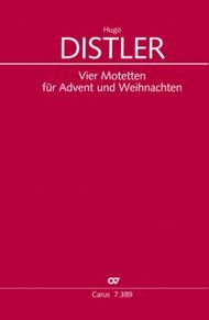 Four Motets for Advent and Christmas (Vier Motetten fur Advent und Weihnachten) Sheet Music by Hugo Distler