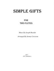 Simple Gifts for Two Flutes Sheet Music by Joseph Brackett