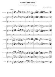 "Anvil Chorus" from the opera "Il Trovatore" for Saxophone Ensemble Sheet Music by Giuseppe Verdi