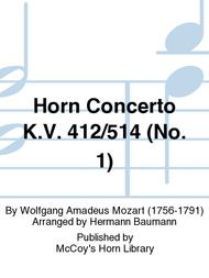Horn Concerto K.V. 412/514 (No. 1) Sheet Music by Wolfgang Amadeus Mozart