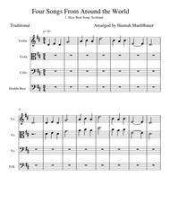 Four Songs from Around the World Sheet Music by Traditional
