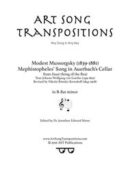 Song of the flea (B-flat minor) Sheet Music by Modest Petrovich Mussorgsky
