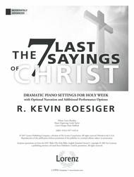 The Seven Last Sayings of Christ Sheet Music by R. Kevin Boesiger