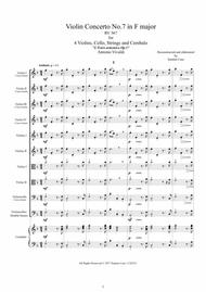 Vivaldi - Violin Concerto No.7 in F major RV 567 Op.3 for 4 Violins