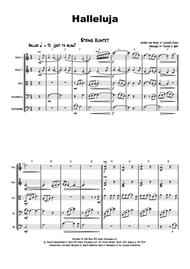 Halleluja - sophisticated arrangement of Cohen's Classic - String Quintet Sheet Music by Leonard Cohen