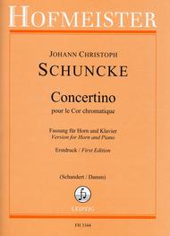 Concertino pour le Cor chromatique / KlA Sheet Music by Johann Christoph Schuncke