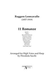 11 Romanze Sheet Music by Ruggiero Leoncavallo