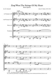 Zing! Went The Strings Of My Heart - Brass Quintet Sheet Music by James F. Hanley 1892-1942