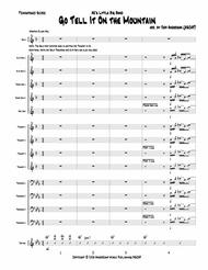 Go Tell It On the Mountain for Little Big Band up to Full Big Band Sheet Music by public domain