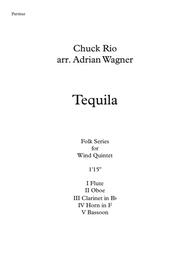 "Tequila" Wind Quintet arr. Adrian Wagner Sheet Music by The Champs