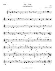He Lives (Hymn Four Horns #40) Sheet Music by Ackley