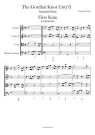 Gordian Knot Unty'd - Henry Purcell - Complete Conductors Score and Parts Sheet Music by Henry Purcell