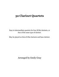 32 Clarinet Quartets Sheet Music by Various