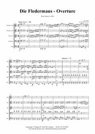 Die Fledermaus (Bb) - J. Strauss - Overture - Brass Quintet Sheet Music by Johann Strauss