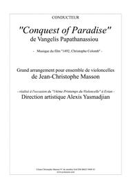 Conquest of Paradise for 4 to 8 celli --- score and parts --- JCM 2015 Sheet Music by Vangelis