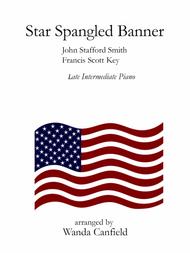 Star Spangled Banner (late intermediate) Sheet Music by John Stafford Smith