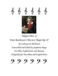 Allegro (mvt. 1) from Beethoven Trio in C Major