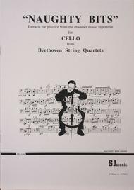 Naughty Bits: Beethoven Quartets for Cello Sheet Music by Ludwig van Beethoven