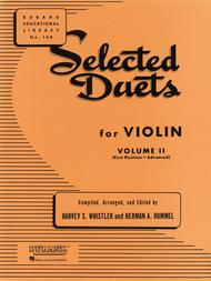 Selected Duets for Violin - Volume 2 Sheet Music by Harvey S. Whistler