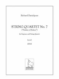 String Quartet No. 7 "Psalms of Solace" Sheet Music by Richard Danielpour