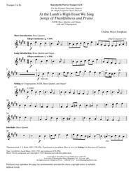 At the Lamb's High Feast We Sing/Songs of Thankfulness and Praise Sheet Music by Charles Boyd Tompkins