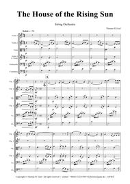 The house of the rising sun - Folk Song - String Orchestra Sheet Music by Traditional