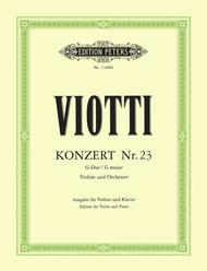 Concerto for Violin No. 23 in G Major Sheet Music by Giovanni Battista Viotti