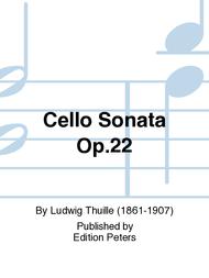 Cello Sonata Op. 22 Sheet Music by Ludwig Thuille
