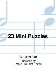 23 Mini Puzzles Sheet Music by Hubert Prati