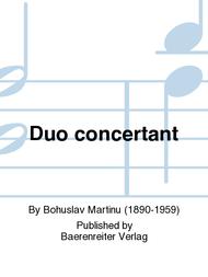 Duo concertant for Two Violins and Orchestra (1937) Sheet Music by Bohuslav Martinu