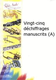 Vingt-Cinq Dechiffrages Manuscrits (a) Sheet Music by Julien Porret