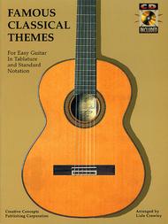 Famous Classical Themes For Easy Guitar - Book/CD Sheet Music by Lisle Crowley