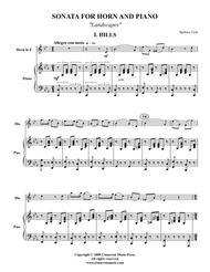 Sonata for Horn Sheet Music by Barbara York