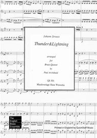 Thunder & Lightning Sheet Music by Johann Strauss