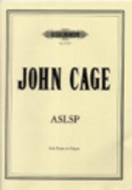 ASLSP Sheet Music by John Cage