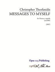 Messages to Myself Sheet Music by Christopher Theofanidis
