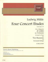Milde 4 Etudes Sheet Music by Milde