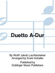Duetto A-Dur Sheet Music by Wolff Jakob Lauffensteiner