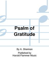 Psalm of Gratitude Sheet Music by A. Sherman