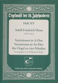Variationen fur Orgel zu vier Handen Sheet Music by Adolph Friedrich Hesse