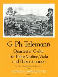 Quartet No. 5 G major TWV 43:G5 Sheet Music by Georg Philipp Telemann