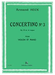 Concertino No. 3 en Re maj. Op. 33 Sheet Music by Armand Heck