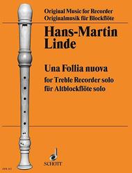 Una Follia nouva Sheet Music by Hans-Martin Linde