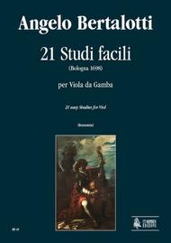 21 Easy Studies (Bologna 1698) Sheet Music by Angelo Bertalotti