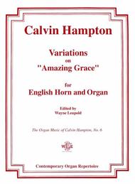 Variations on "Amazing Grace" for English Horn and Organ Sheet Music by Calvin Hampton