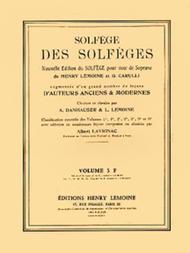 Solfege des Solfeges - Volume 3F avec accompagnement Sheet Music by Albert Lavignac