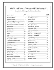Swedish Fiddle Tunes for Two Violas Sheet Music by Deborah Greenblatt